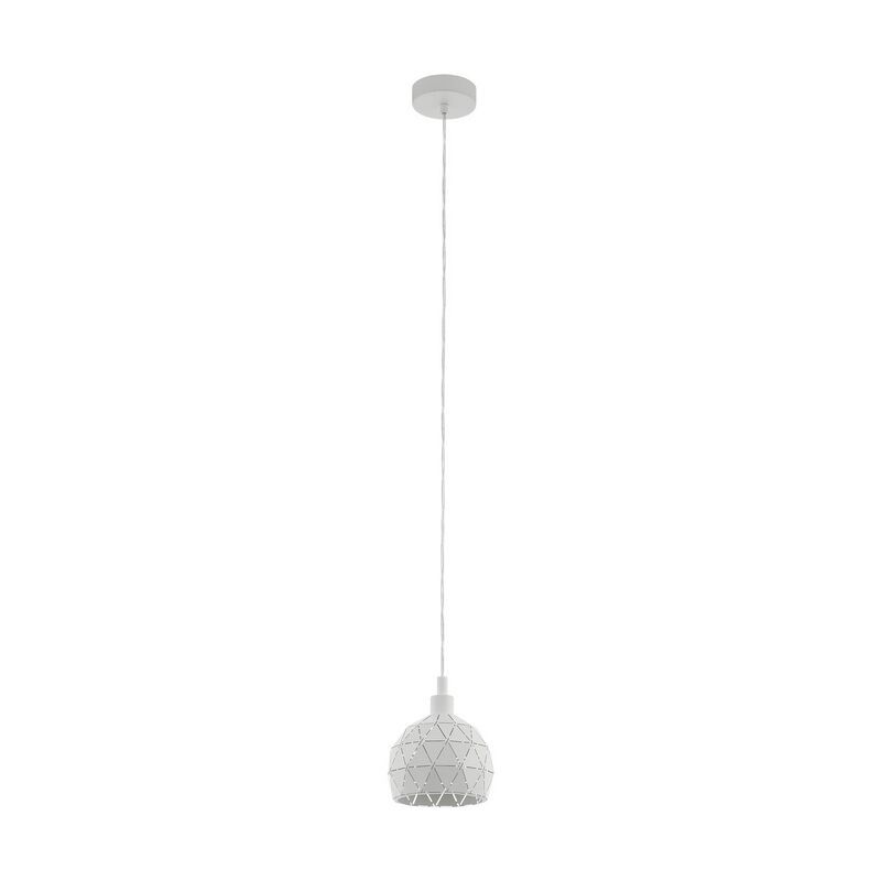 Weiße moderne Pendelleuchte Stahl, Silva