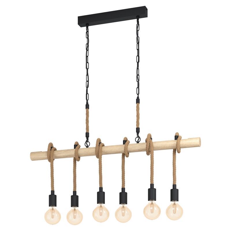 Holz Pendelleuchte Braun, Zerina Holz Pendelleuchte Braun, Zerina