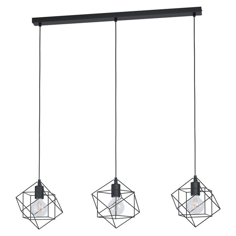 Schwarze industrielle Pendelleuchte Stahl, Aemilius Schwarze industrielle Pendelleuchte Stahl, Aemilius