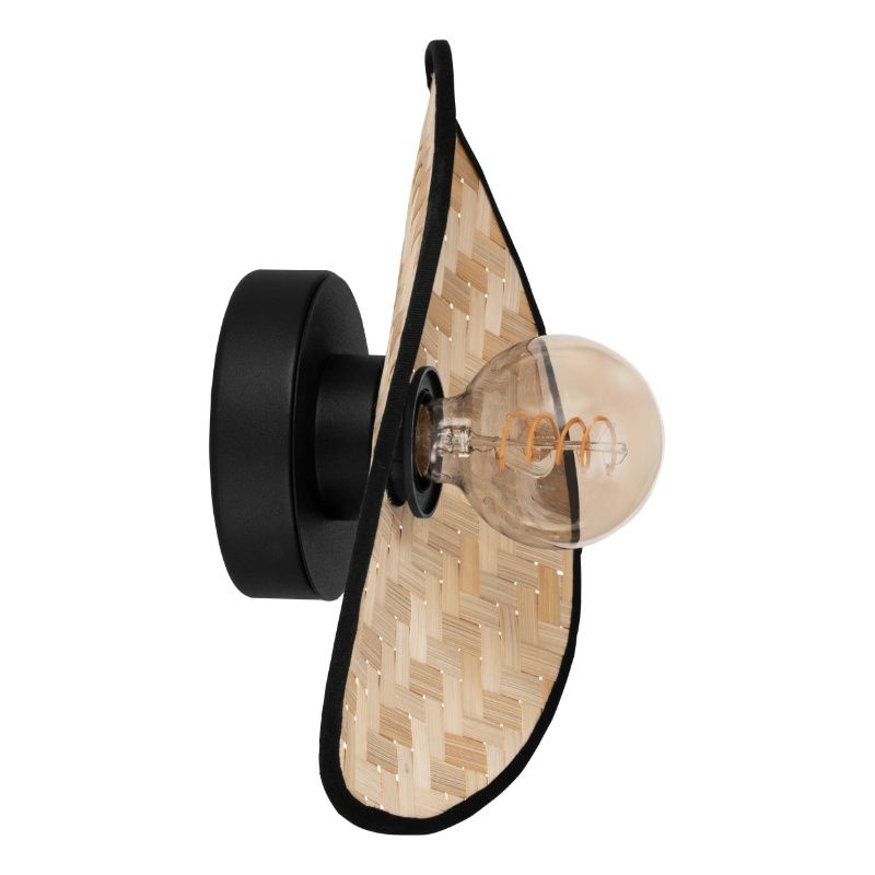 Braune landhaus Wandleuchte Holz, Jillah