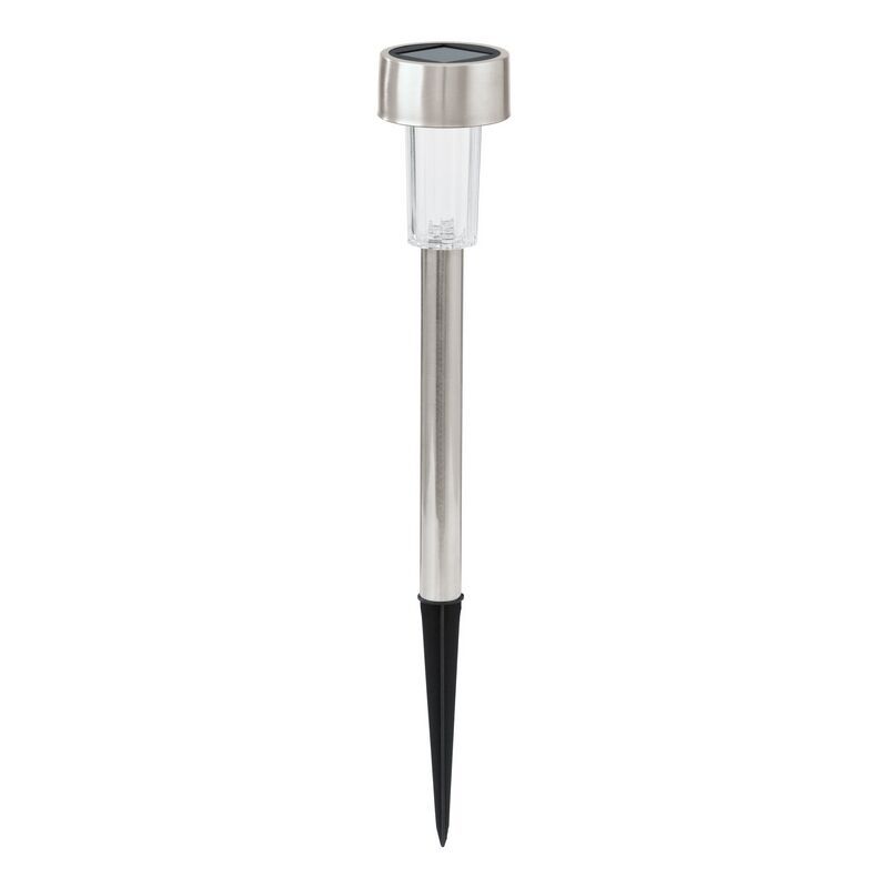 Silberne Außenstrahler Edelstahl, Zora, 0,5W, 3000K LED, IP44, mit Schalter Silberne Außenstrahler Edelstahl, Zora, 0,5W, 3000K LED, IP44, mit Schalter