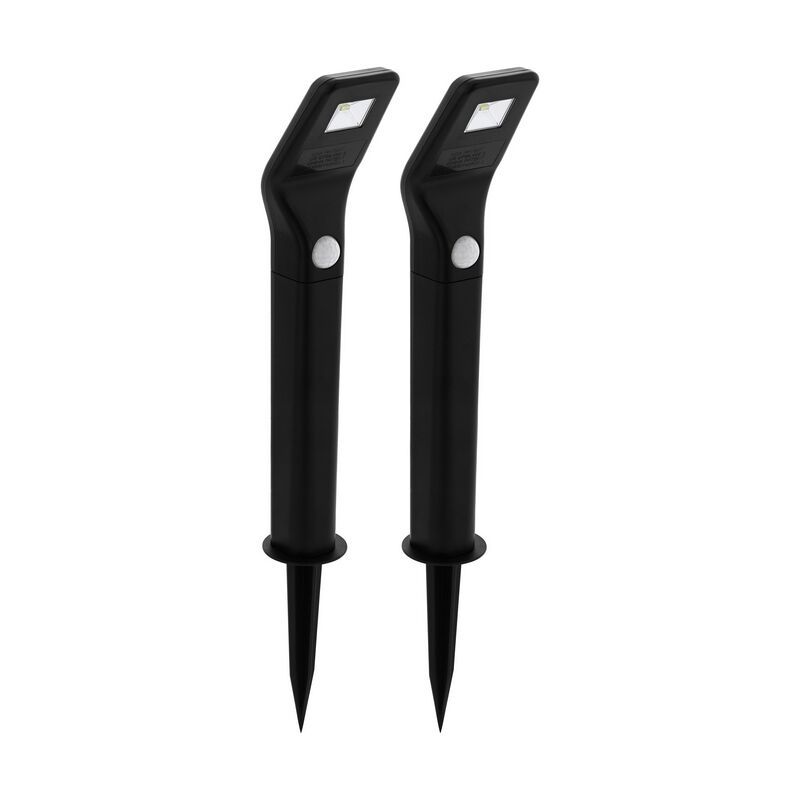 Schwarze Außenstrahler Kunststoff, Zora, 1W, 3000K LED, IP44