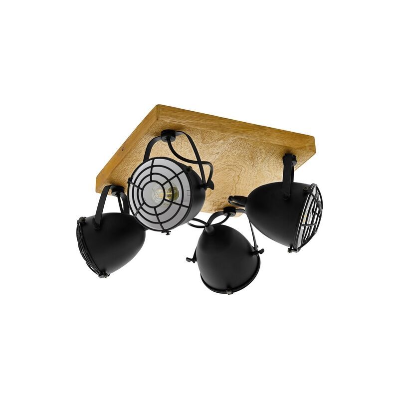 Holz Deckenstrahler Braun, Pasquale