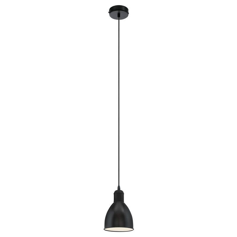 Schwarze industrielle Pendelleuchte Metall, Lavinio