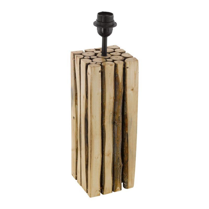 Holz Tischlampe ohne Schirm Braun, Kick, mit Schalter Holz Tischlampe ohne Schirm Braun, Kick, mit Schalter