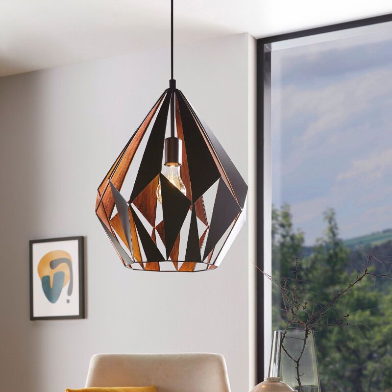 Schwarze moderne Pendelleuchte Metall, Acri Schwarze moderne Pendelleuchte Metall, Acri