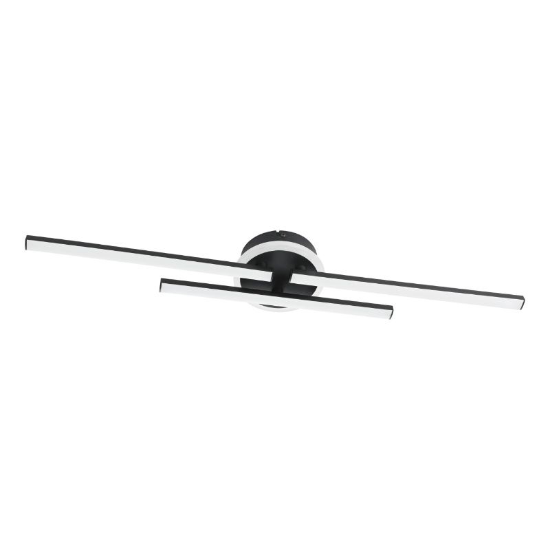 Schwarze design Deckenlampe Kunststoff, Vidya, 20W, 4000K LED, 3-stufig dimmbar Schwarze design Deckenlampe Kunststoff, Vidya, 20W, 4000K LED, 3-stufig dimmbar