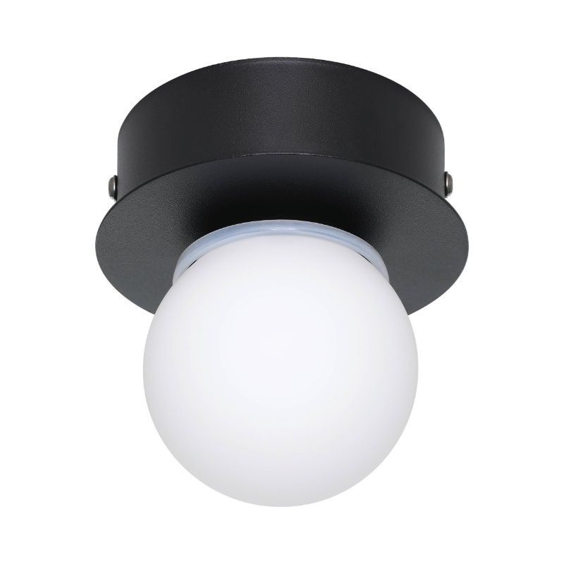 Schwarze moderne Deckenleuchte Stahl, Escha, 3,3W, 3000K LED Schwarze moderne Deckenleuchte Stahl, Escha, 3,3W, 3000K LED