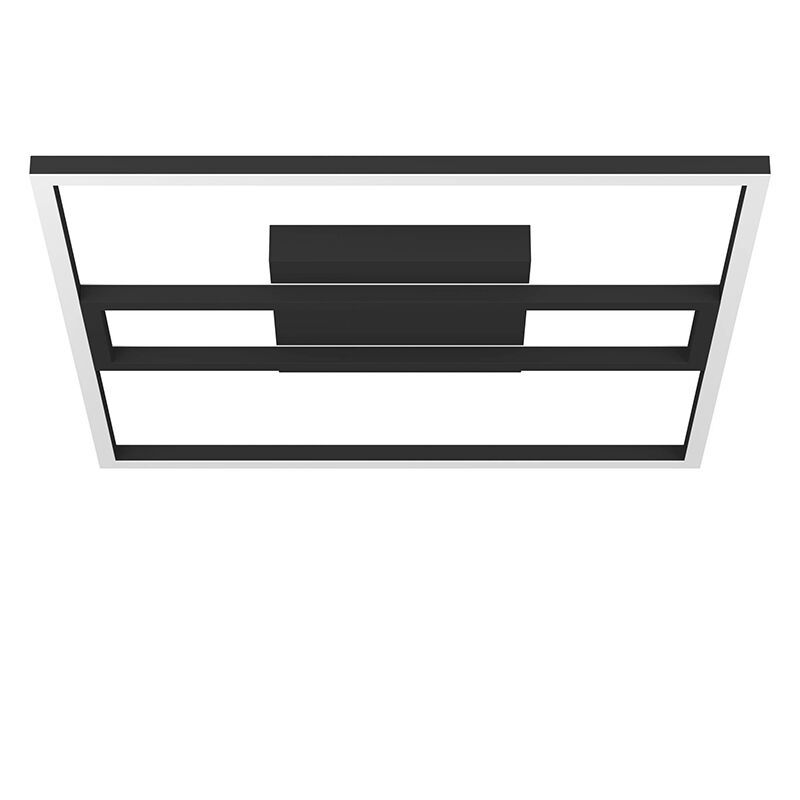 Schwarze moderne Smart Deckenleuchte Aluminium, Cecilia, 21W, warm- bis kaltweiß einstellbare LED Schwarze moderne Smart Deckenleuchte Aluminium, Cecilia, 21W, warm- bis kaltweiß einstellbare LED