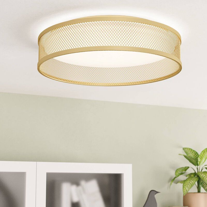 Messing Deckenlampe Stahl, Jolene, 20W, 3000K LED Messing Deckenlampe Stahl, Jolene, 20W, 3000K LED