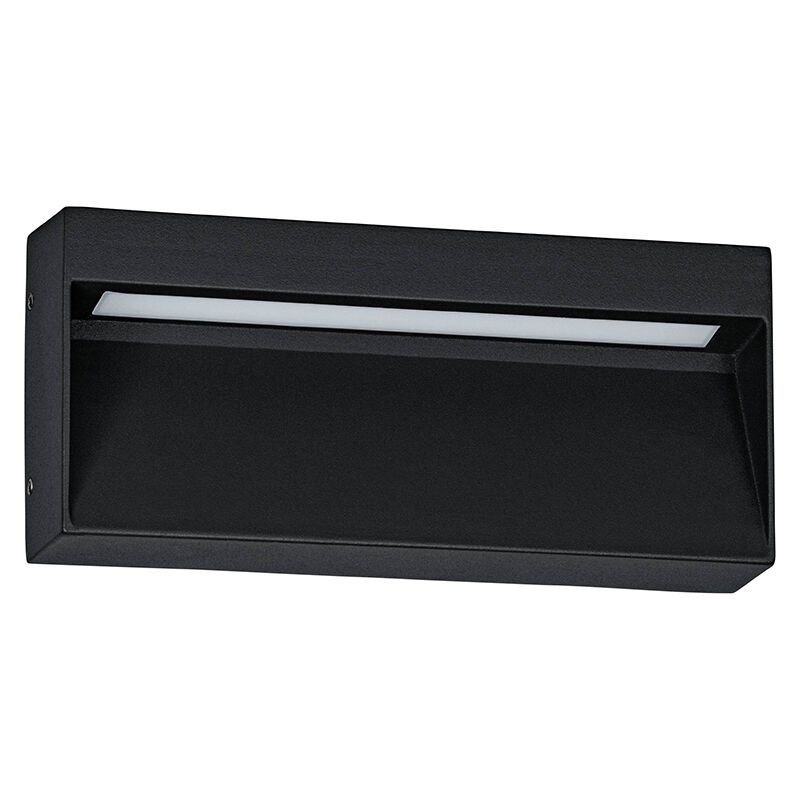Schwarze moderne Außenleuchte Aluminium, Lamar, 4,8W, warm- bis kaltweiß einstellbare LED, IP65