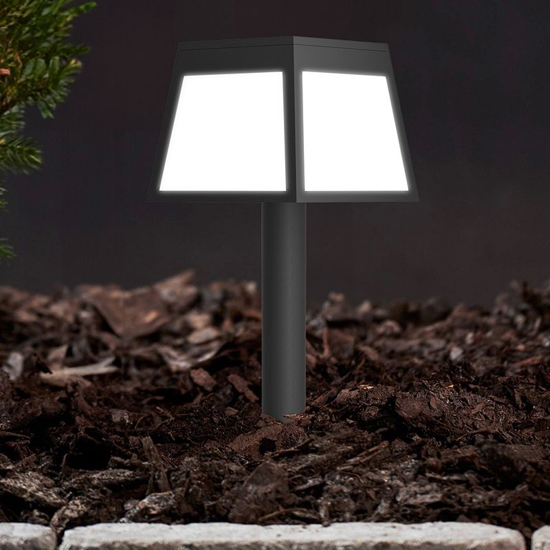 Schwarze Solar Außenstrahler Kunststoff, Imelda, 7,5W, 3000K LED, IP65