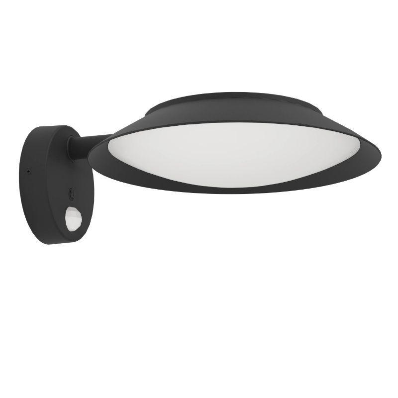 Schwarze Solar Außen Wandleuchte Kunststoff, Iacopo, 7W, 3000K LED, IP65