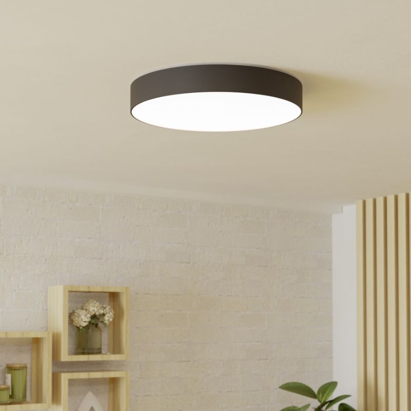 Schwarze moderne Smart Deckenleuchte Kunststoff, Germen, 26W, RGBW LED, mit Fernbedienung Schwarze moderne Smart Deckenleuchte Kunststoff, Germen, 26W, RGBW LED, mit Fernbedienung