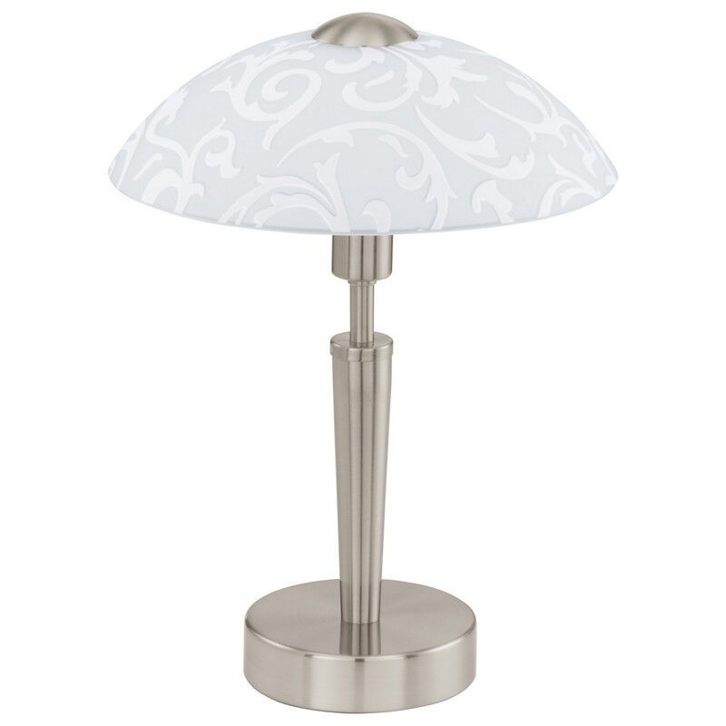 Nickel antik Tischleuchte Stahl, Adi, mit Touch-Dimmer