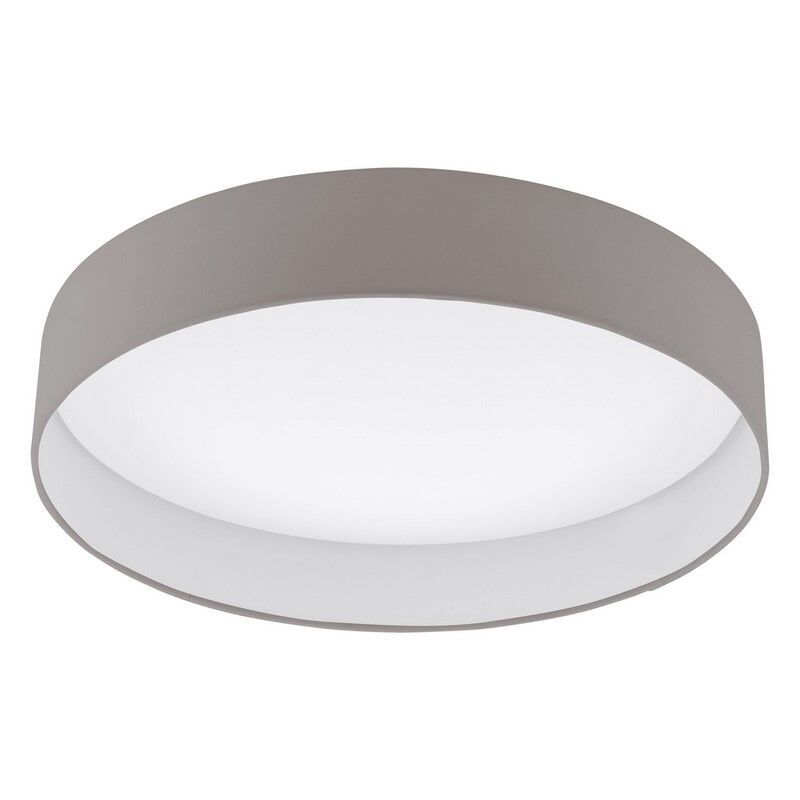 Taupe Deckenlampe Stoff, Guido, 24W, 3000K LED