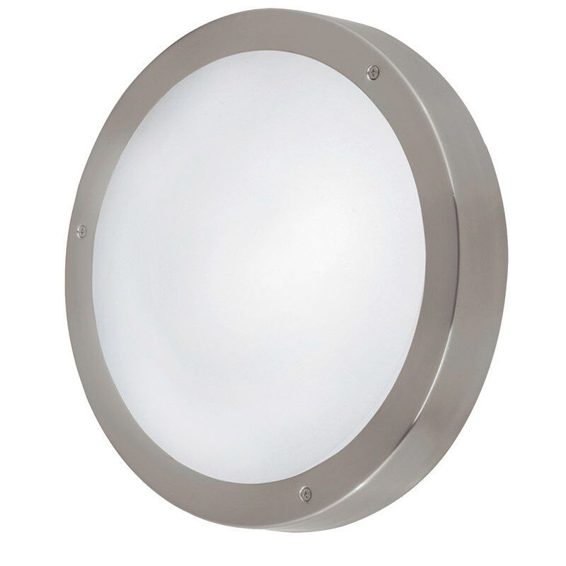 Silberne Außenleuchte Glas, Bob, IP44 Silberne Außenleuchte Glas, Bob, IP44