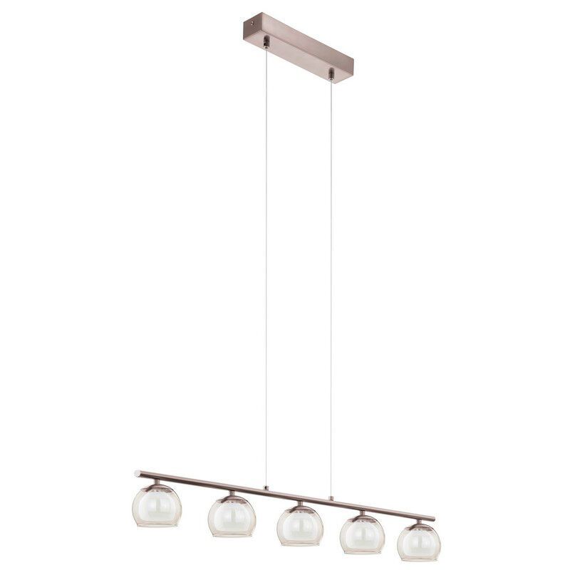Nickel moderne Pendelleuchte Glas, Riviera, 3W, 3000K LED