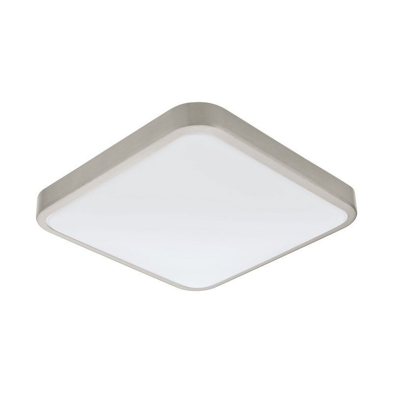 Nickel Wandleuchte Kunststoff, Beyza, 16W, 3000K LED, IP44