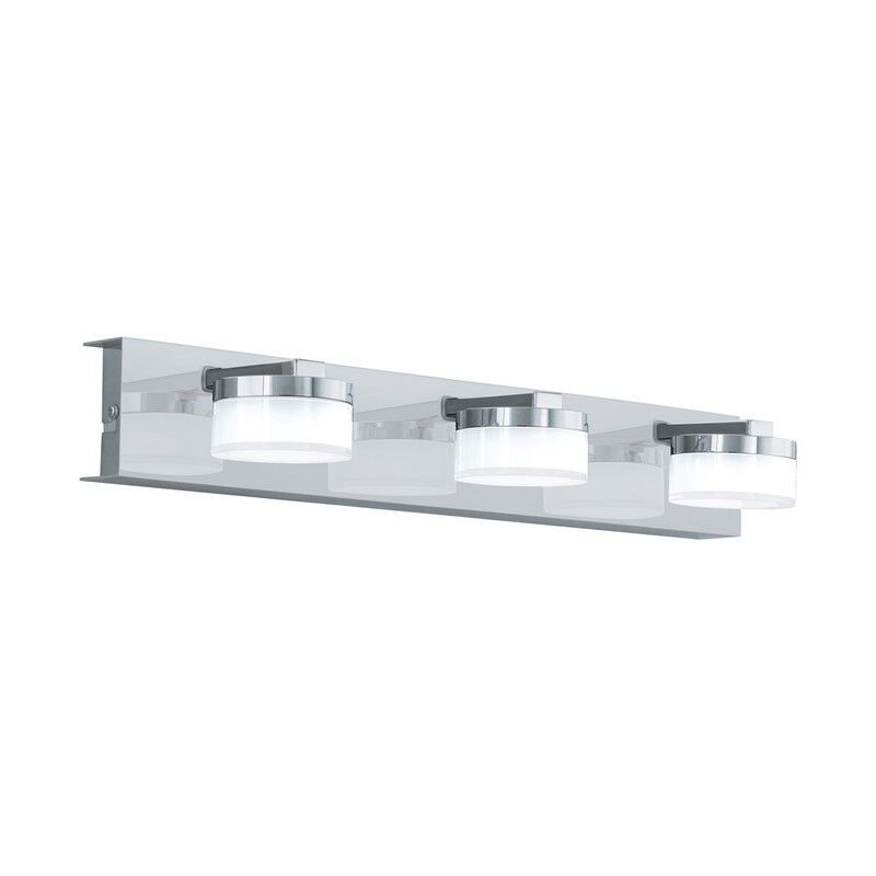 Chrom moderne Wandleuchte Kunststoff, Busra, 7W, 3000K LED, IP44