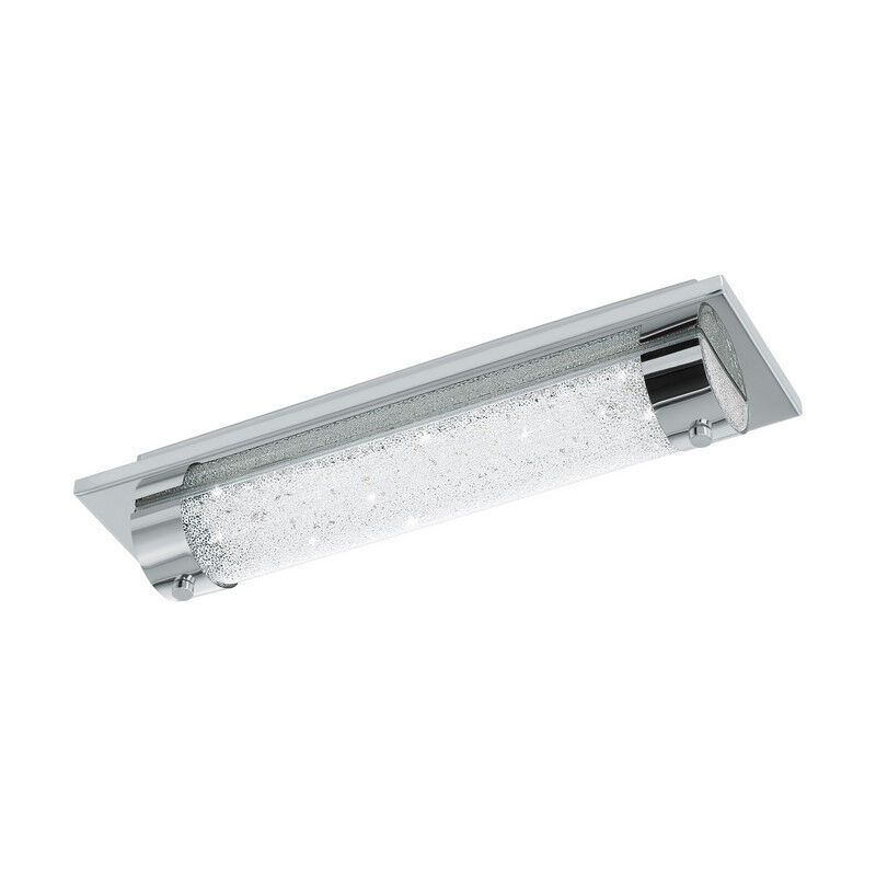 Chrom design Deckenleuchte Glas, Iris, 8W, 4000K LED, IP44