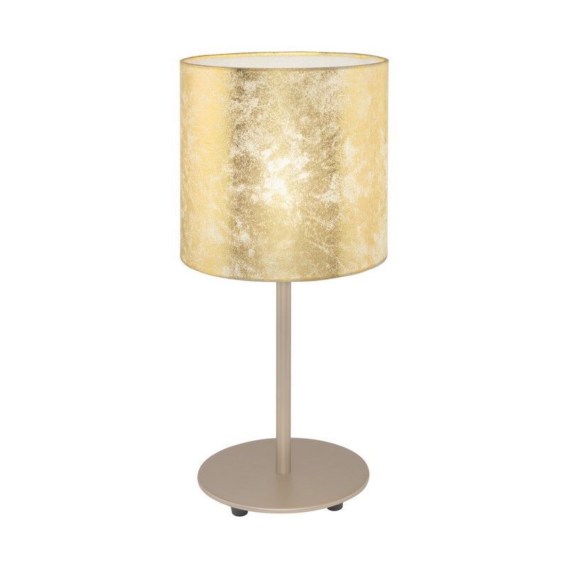 Beige moderne Tischleuchte Metall, Megan, mit Schalter