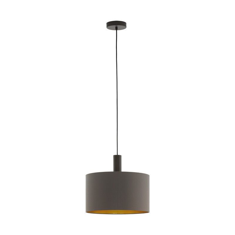 Braune moderne Pendelleuchte Stoff, Mies