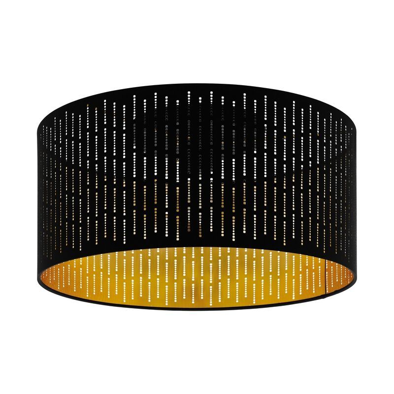 Schwarze moderne Deckenlampe Stahl, Yori