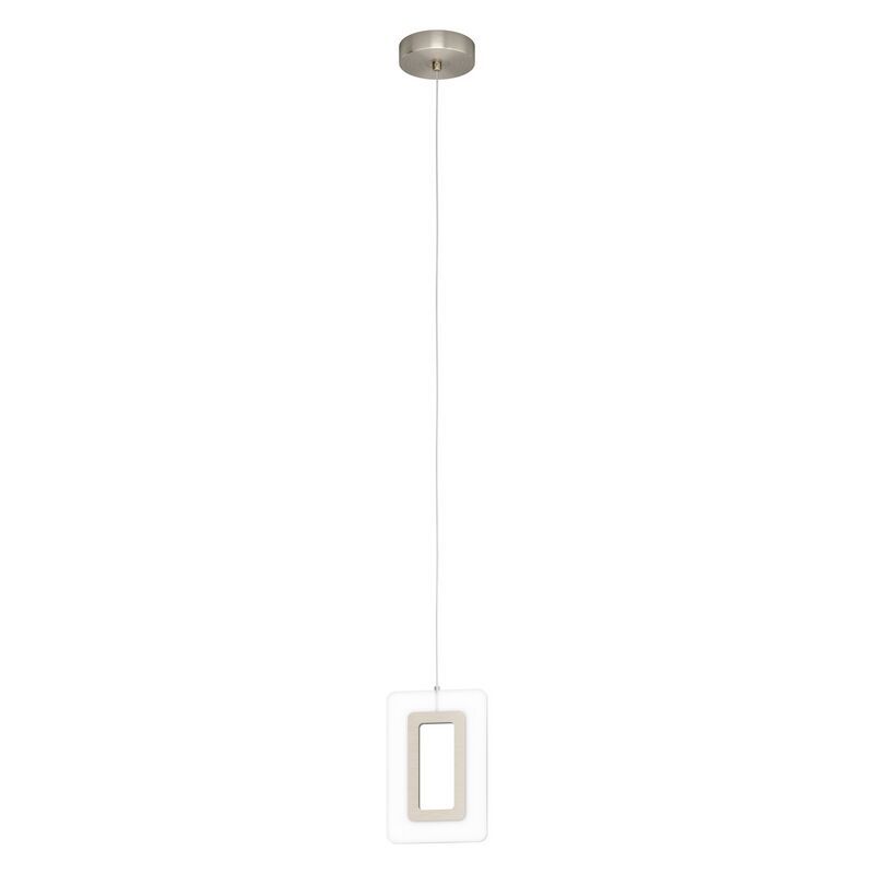 Nickel Pendelleuchte Kunststoff, Niels, 5W, 3000K LED Nickel Pendelleuchte Kunststoff, Niels, 5W, 3000K LED