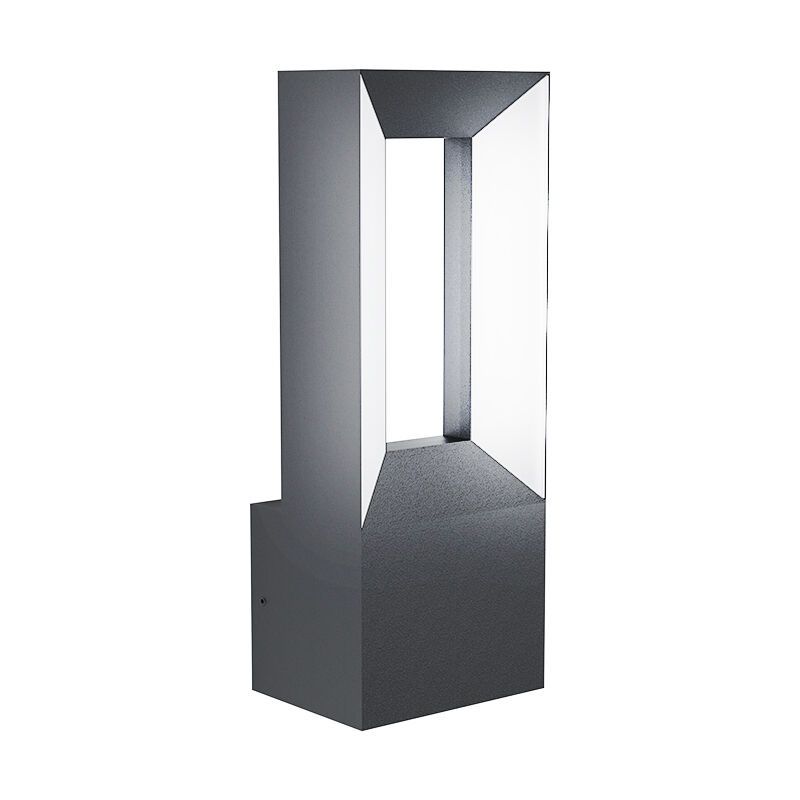 Schwarze moderne Außenleuchte Aluminium, Larisa, 5W, 3000K LED, IP44