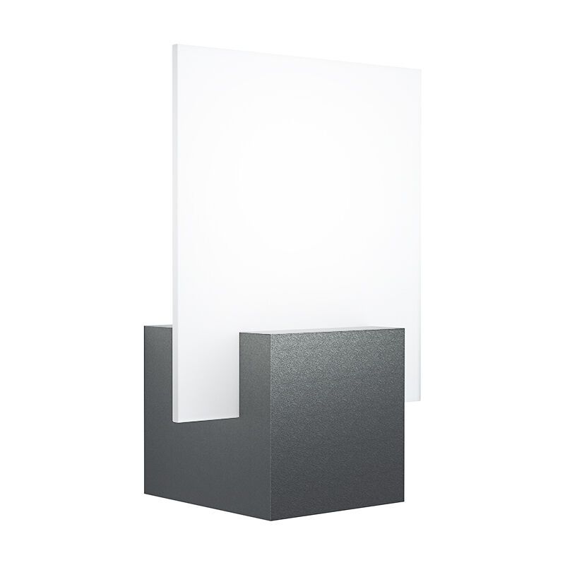 Schwarze moderne Außenleuchte Aluminium, Lilith, 6W, 3000K LED, IP44