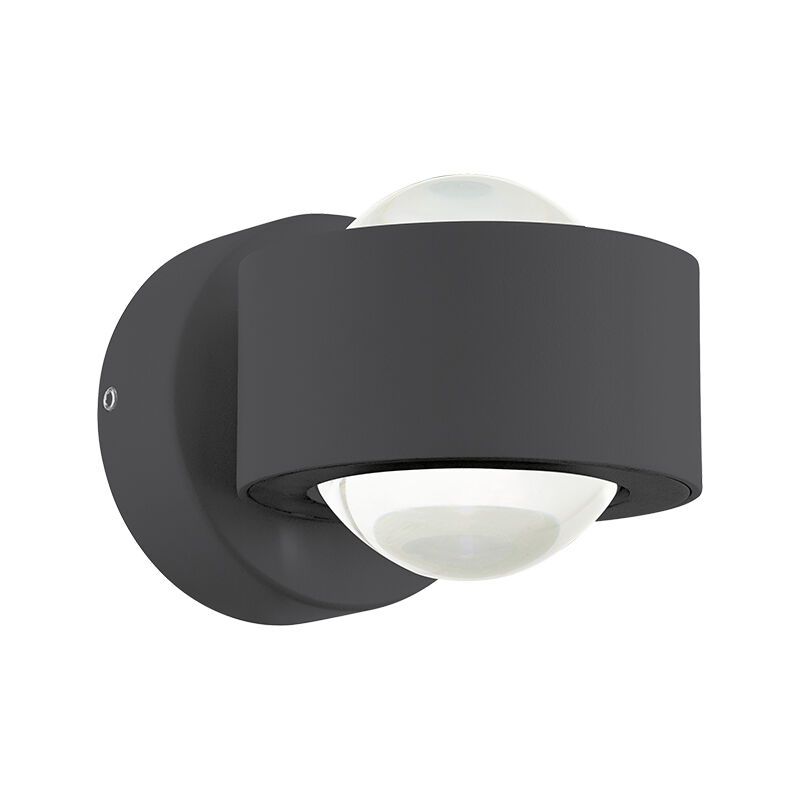 Anthrazit moderne Außenleuchte Aluminium, Lyn, 2W, 3000K LED, IP44