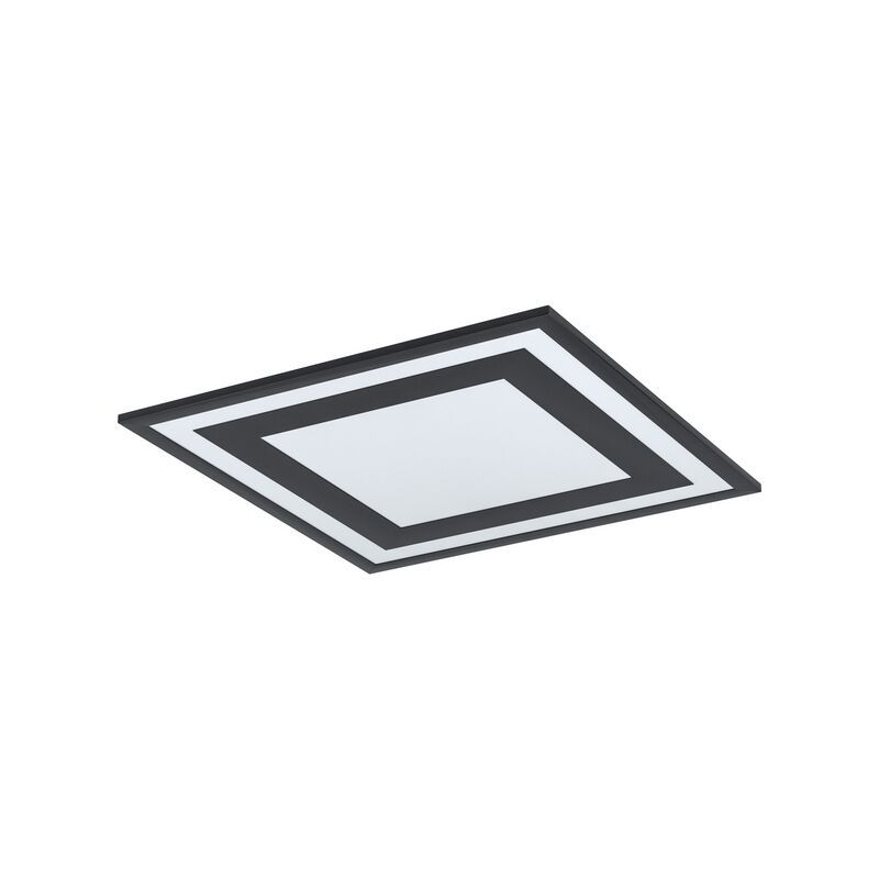 Schwarze moderne Deckenlampe Aluminium, Tirzah, 24W, 4000K LED