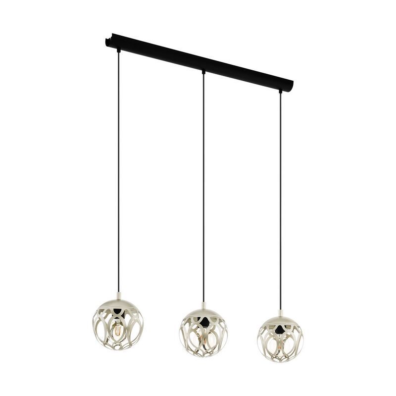 Graue moderne Pendelleuchte Stahl, Eveliene