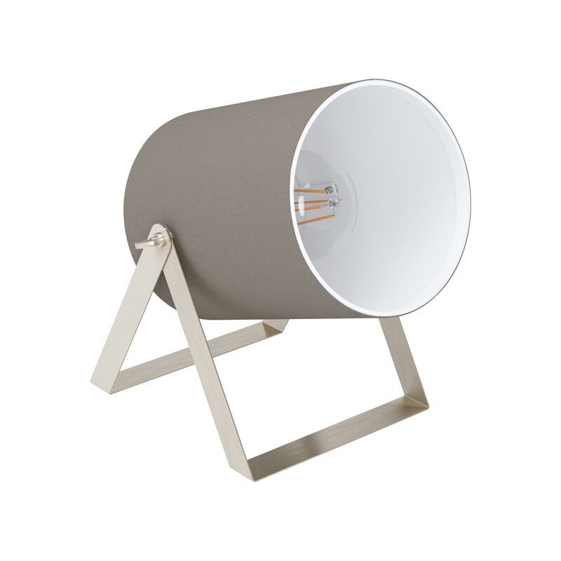 Nickel landhaus Tischleuchte Stahl, Yvana, mit Schalter Nickel landhaus Tischleuchte Stahl, Yvana, mit Schalter