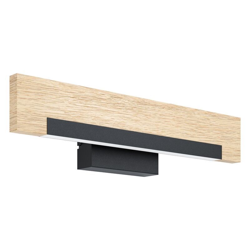 Holz Wandleuchte Braun, Ludovica, 9W, 3000K LED