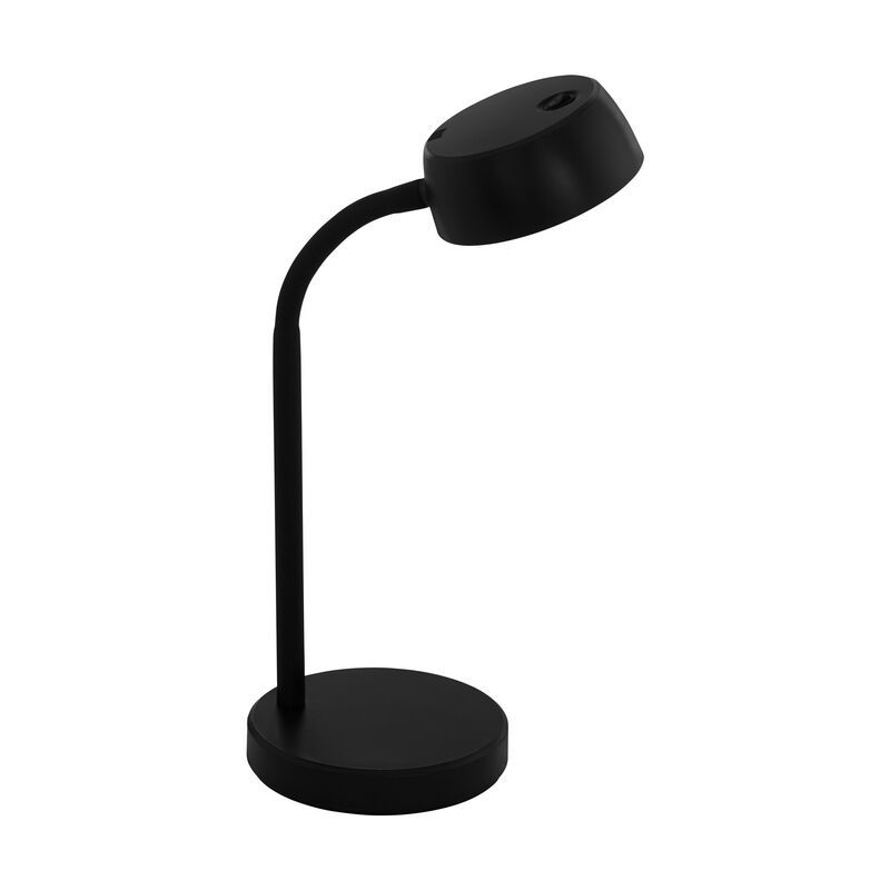 Schwarze Tischleuchte Kunststoff, Annelin, 4W, 3000K LED, mit Schalter
