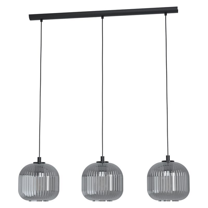 Schwarze retro Pendelleuchte Glas, Elvera Schwarze retro Pendelleuchte Glas, Elvera