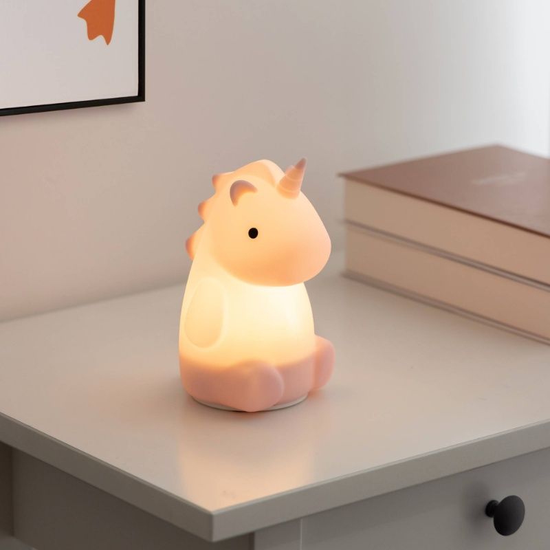 Rosa Kinderzimmer Tischleuchte Kunststoff, Unicorn, 5W, RGBW LED