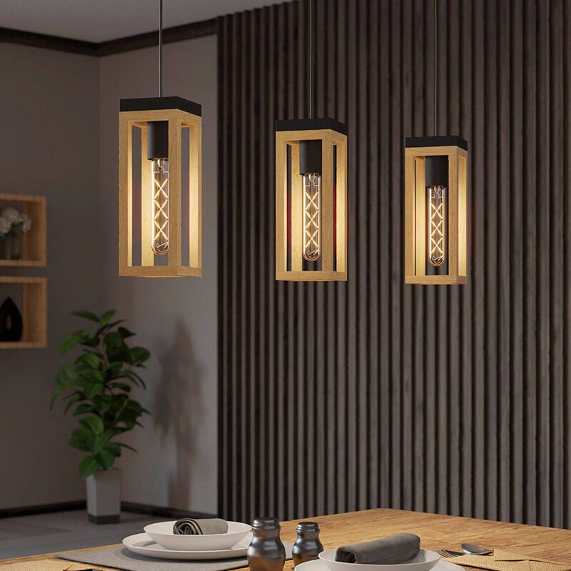 Holz Pendelleuchte Braun, Jasmina Holz Pendelleuchte Braun, Jasmina