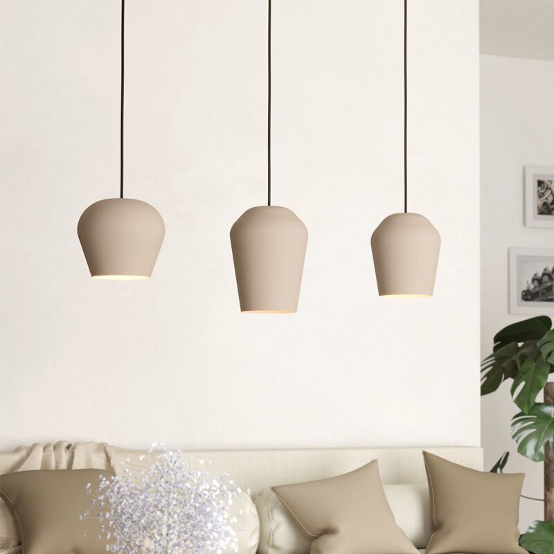 Taupe landhaus Pendelleuchte Aluminium, Thirsa Taupe landhaus Pendelleuchte Aluminium, Thirsa