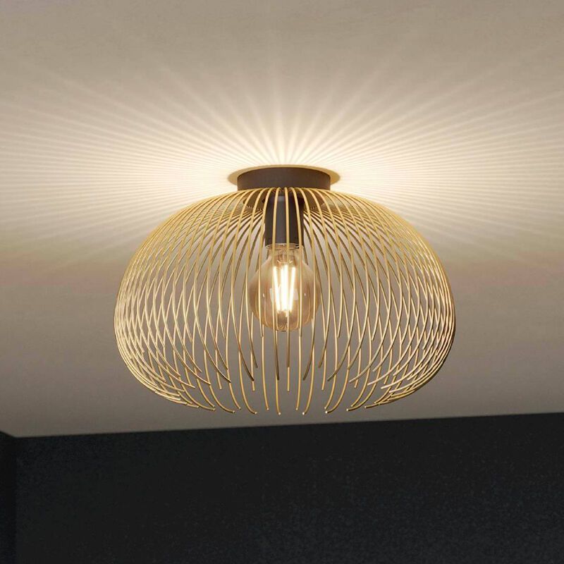 Goldene industrielle Deckenleuchte Aluminium, Keimpe Goldene industrielle Deckenleuchte Aluminium, Keimpe