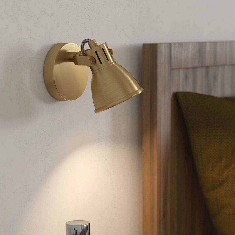 Goldene industrielle Wandstrahler Aluminium, Tinke Goldene industrielle Wandstrahler Aluminium, Tinke