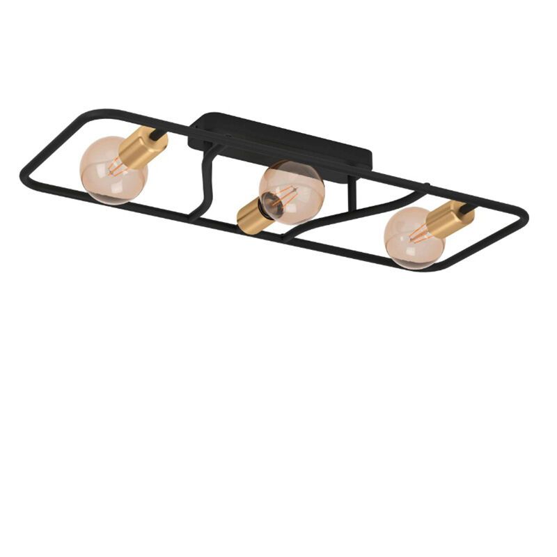 Goldene industrielle Deckenlampe Aluminium, Jaron Goldene industrielle Deckenlampe Aluminium, Jaron