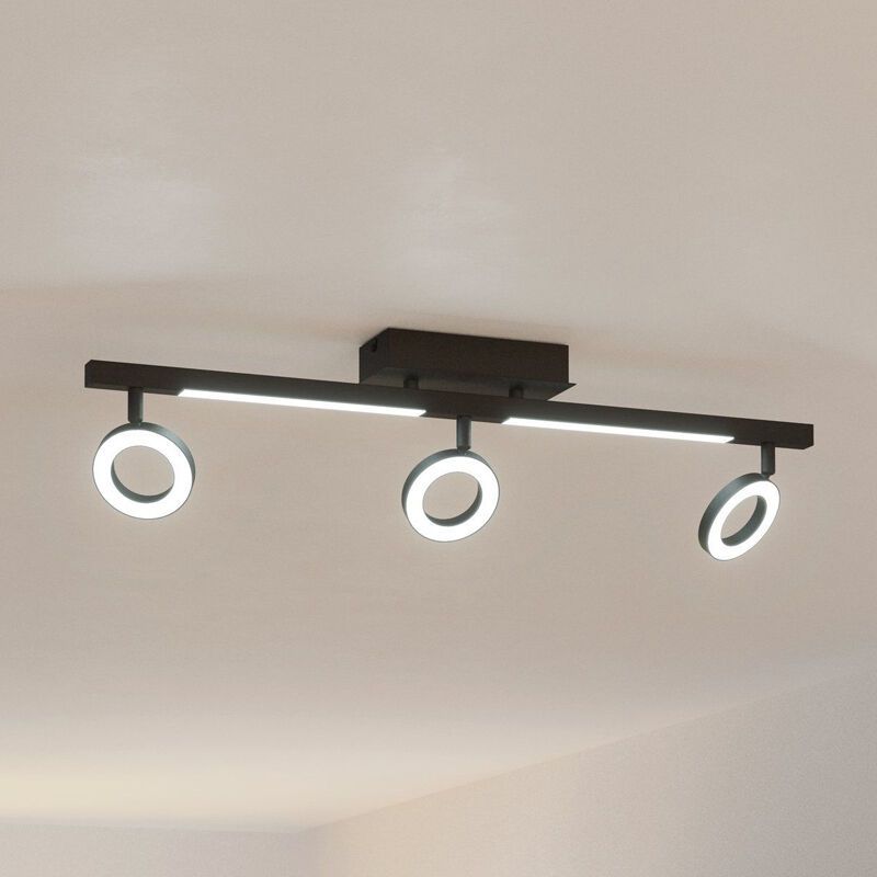 Schwarze moderne Deckenstrahler Aluminium, Madelinde, 3,2W, 3000K LED Schwarze moderne Deckenstrahler Aluminium, Madelinde, 3,2W, 3000K LED