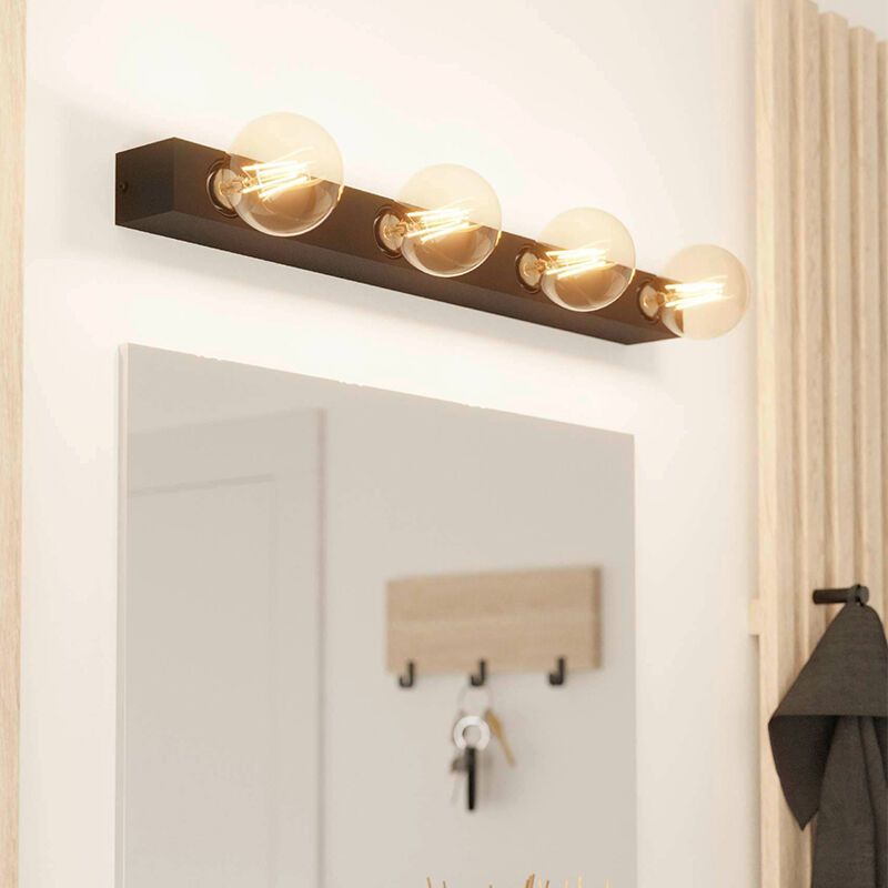 Schwarze Wandleuchte Aluminium, Raoul