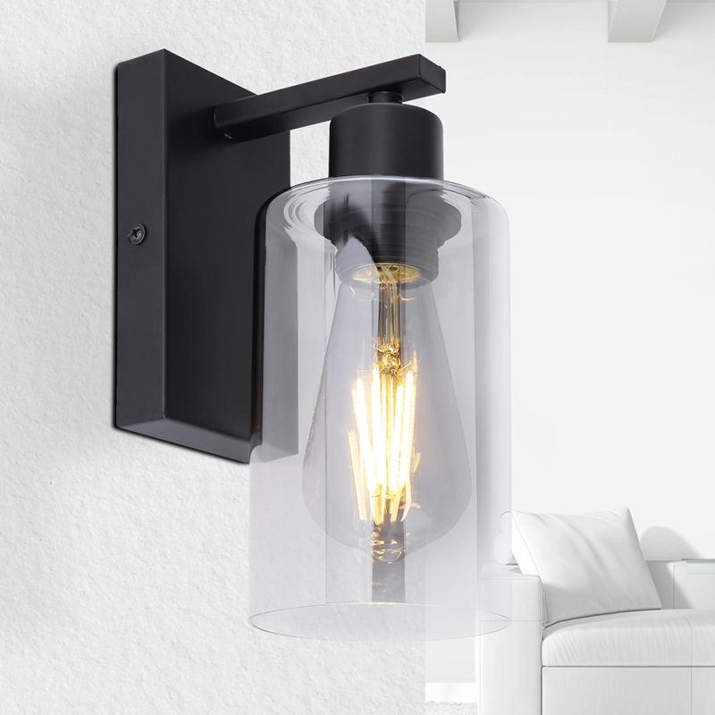 Schwarze moderne Wandleuchte Glas, Mariya Schwarze moderne Wandleuchte Glas, Mariya