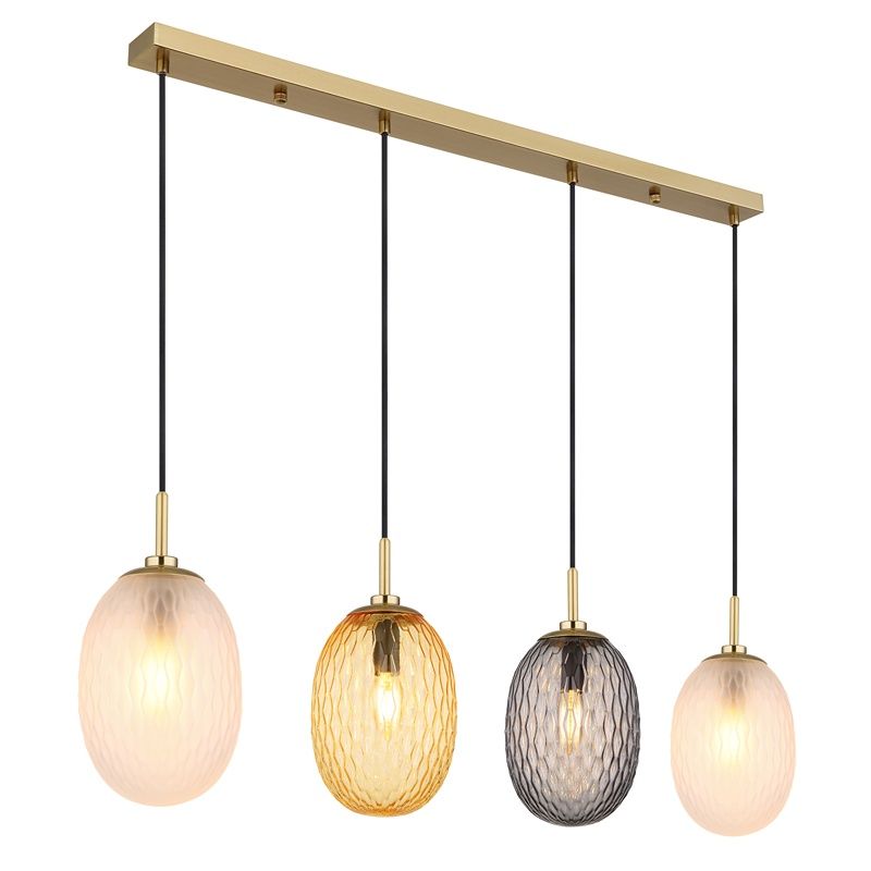 Mehrfarbige retro Pendelleuchte Glas, Dilata Mehrfarbige retro Pendelleuchte Glas, Dilata