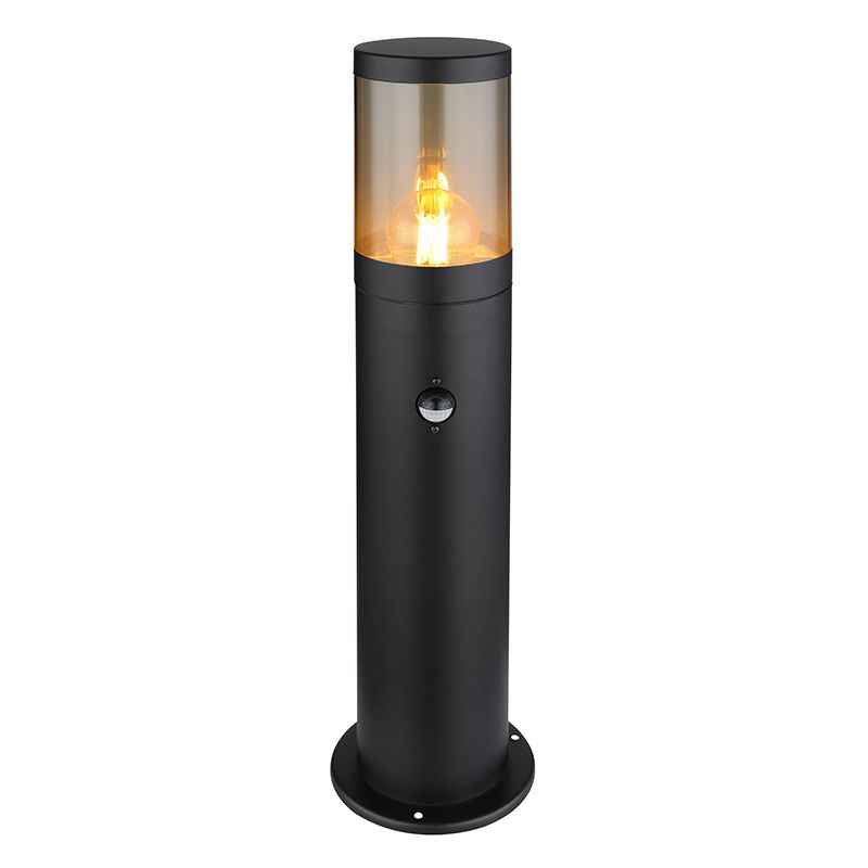 Schwarze moderne Außenleuchte Edelstahl, Lambert, IP44