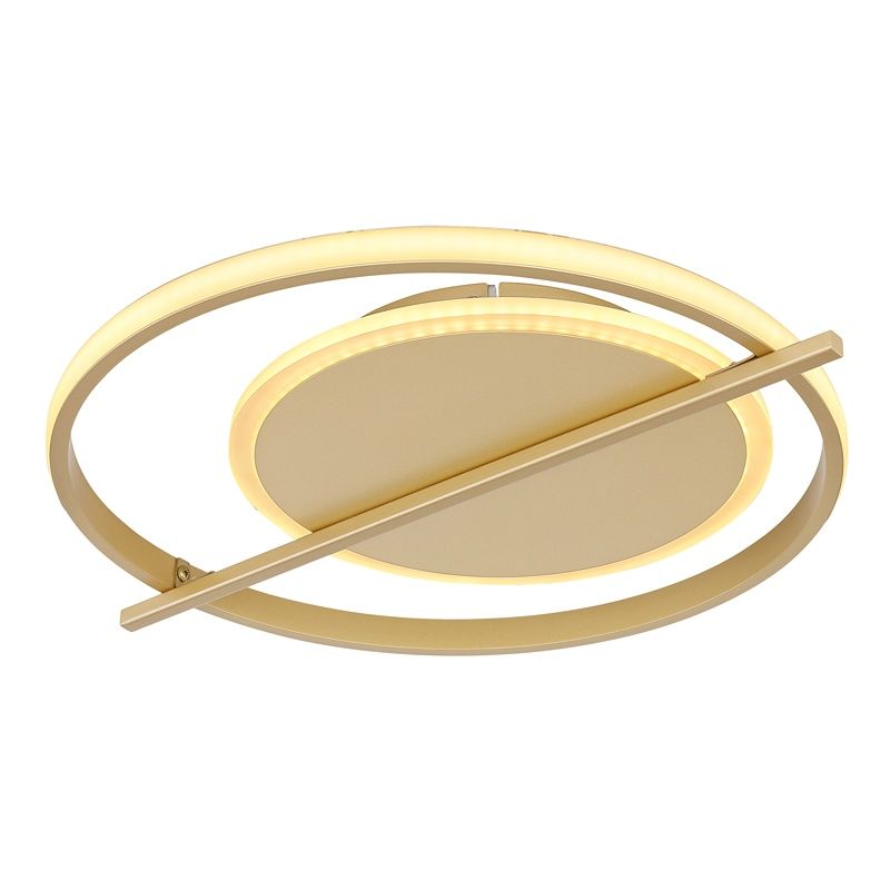 Goldene design Deckenlampe Aluminium, Reinald, 36W, 3000K LED Goldene design Deckenlampe Aluminium, Reinald, 36W, 3000K LED